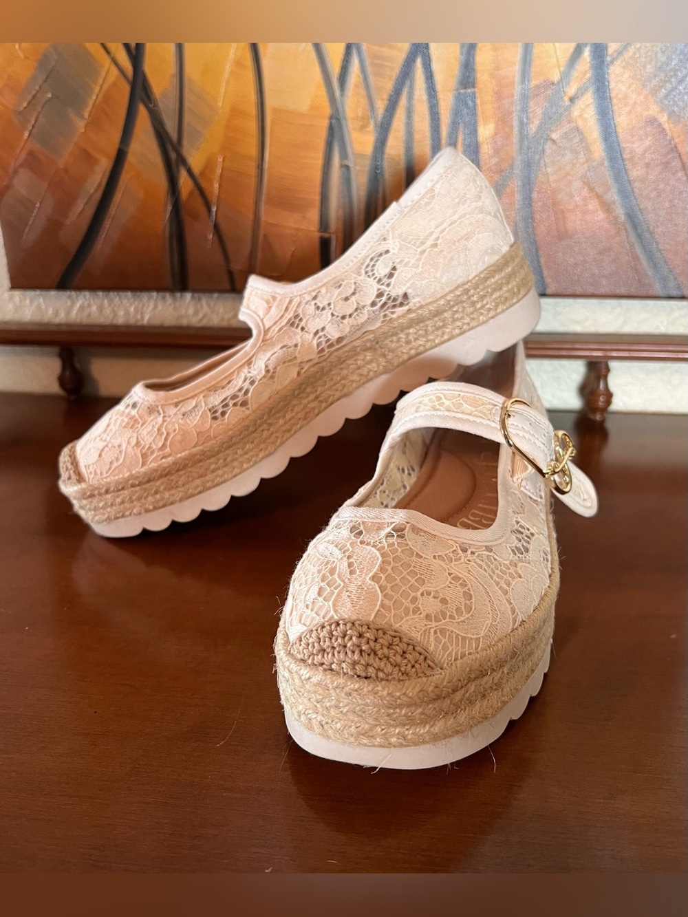 Sam & Libby Isla Espadrille Mary Jane Platform Flats - Picture 13 of 13